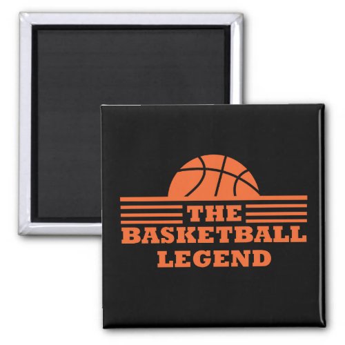 The basketball legend orange ball magnet