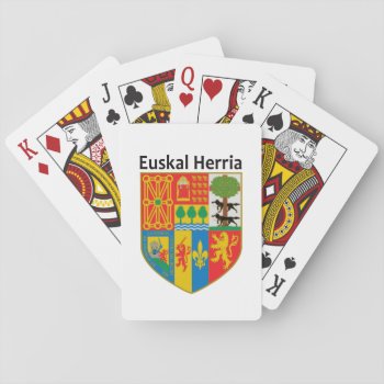 The Basque Country (euskal Herria) Coat Of Arms  Playing Cards by RWdesigning at Zazzle
