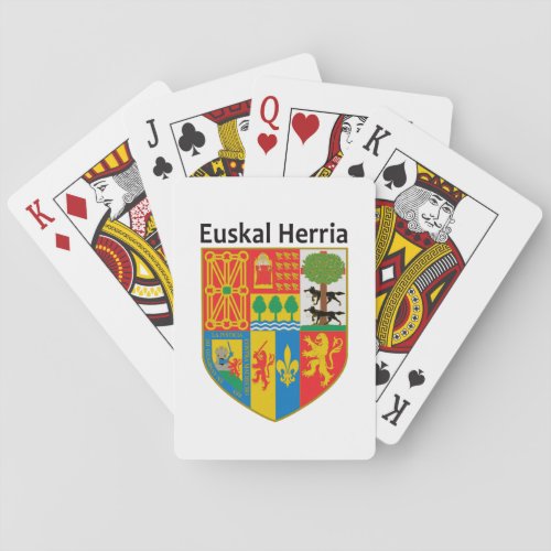 The Basque Country Euskal Herria coat of arms Poker Cards