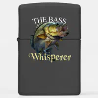 Zippo Custom Lighter: Fishing, Jumping Bass  