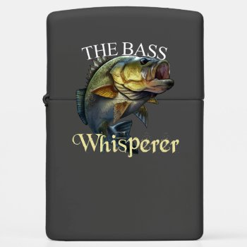 The Bass Whisperer Dark Zippo Lighter by pjwuebker at Zazzle