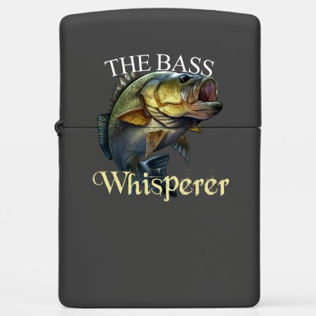 The Bass Whisperer Dark Zippo Lighter