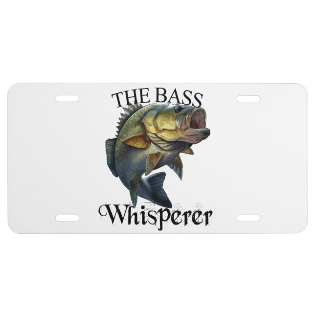 The Bass Whisperer Light License Plate (Front)