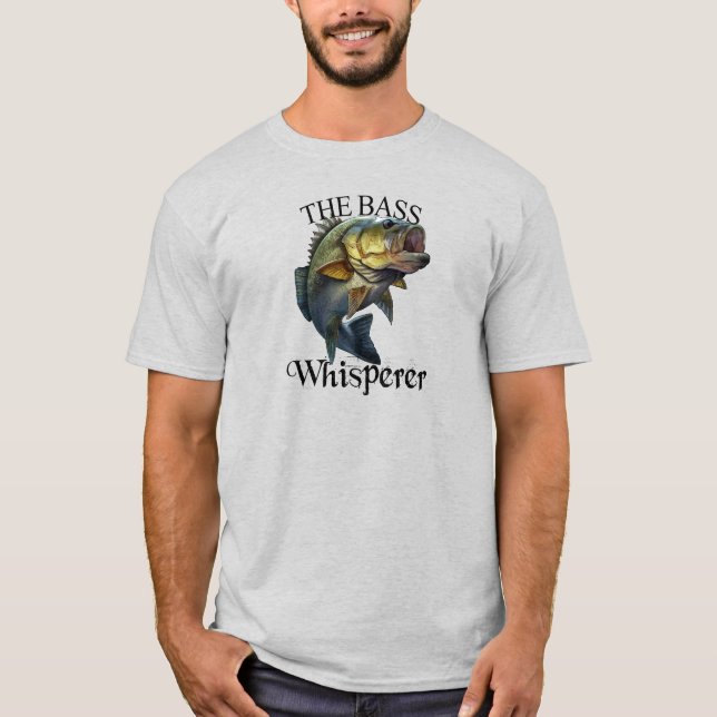 The Bass Whisperer Light T-Shirt (Front)