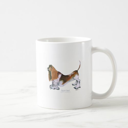 the basset hound tony fernandes coffee mug