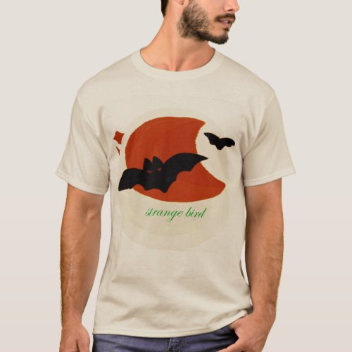 The bat is a mammal bird with two legs and wings T_Shirt