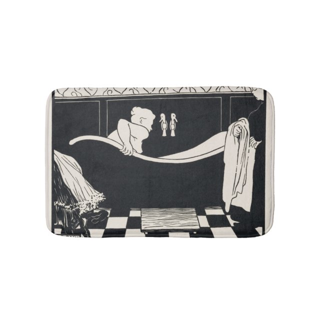 The Bath Le Bain By Felix Edouard Vallotton Bath Mat (Front)