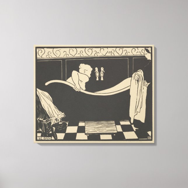 The Bath Le Bain Canvas Print (Front)