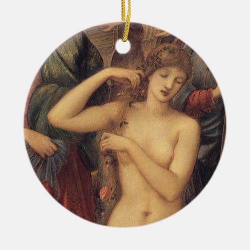 The Bath of Venus by Sir Edward Coley Burne_Jones Ceramic Ornament