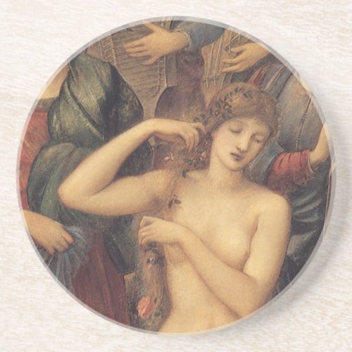 The Bath of Venus by Sir Edward Coley Burne_Jones Drink Coaster