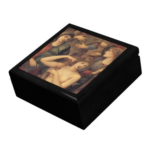 The Bath of Venus by Sir Edward Coley Burne_Jones Keepsake Box