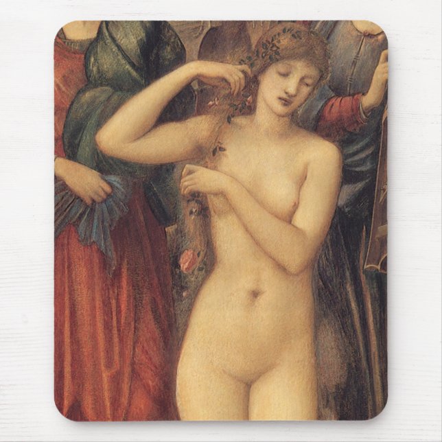 The Bath of Venus by Sir Edward Coley Burne-Jones Mouse Pad (Front)