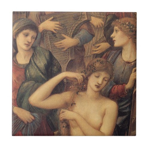The Bath of Venus by Sir Edward Coley Burne_Jones Tile