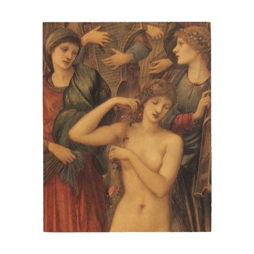 The Bath of Venus by Sir Edward Coley Burne_Jones Wood Wall Art