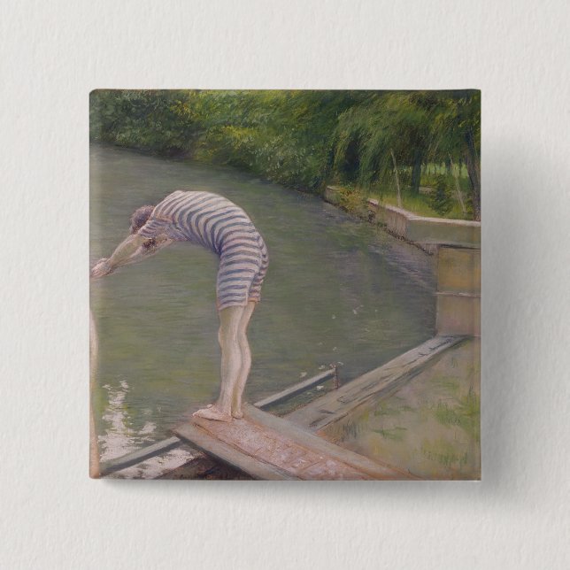 The Bather, or The Diver, 1877 Button (Front)