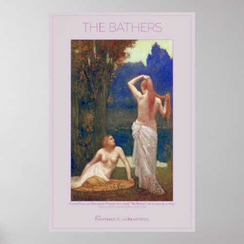 The Bathers  Puvis de Chavannes 24x36 Large  Poster