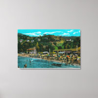 The Bathing Beach at Avalon, Catalina Island