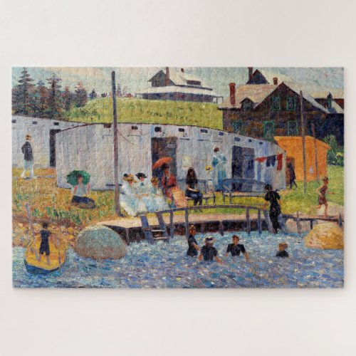 The Bathing Hour by Renoir Impressionist Painting Jigsaw Puzzle