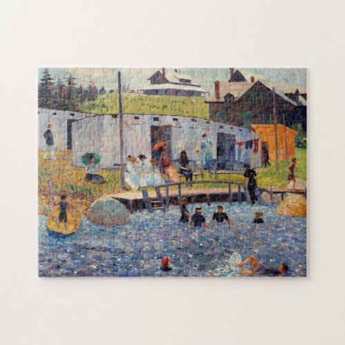 The Bathing Hour by Renoir Impressionist Painting Jigsaw Puzzle