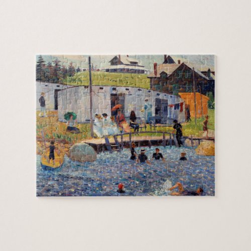 The Bathing Hour by Renoir Impressionist Painting Jigsaw Puzzle