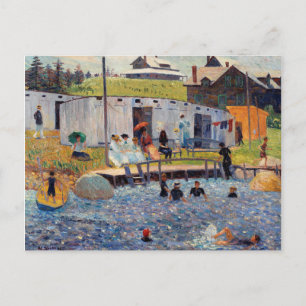 The Bathing Hour by Renoir Impressionist Painting Postcard