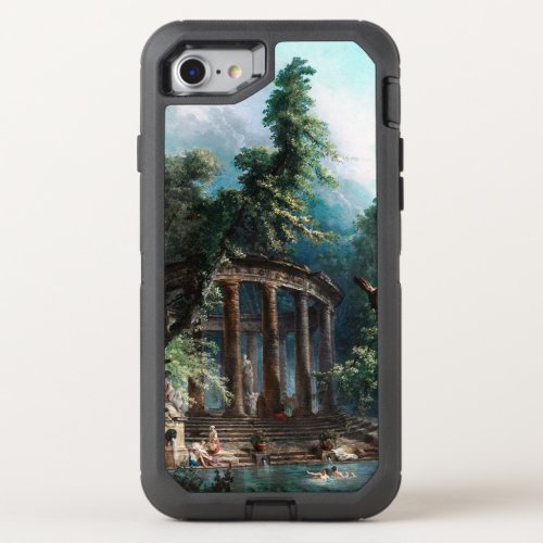 The Bathing Pool by Hubert Robert 2nd Edition OtterBox Defender iPhone SE87 Case