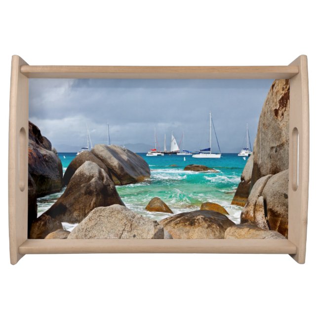 The Baths, Virgin Gorda, British Virgin Islands Serving Tray (Front)