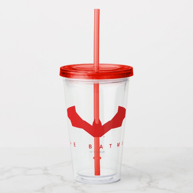 The Batman Bat Logo Acrylic Tumbler (Front)