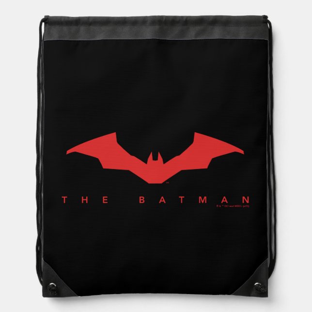 The Batman Bat Logo Drawstring Bag (Front)