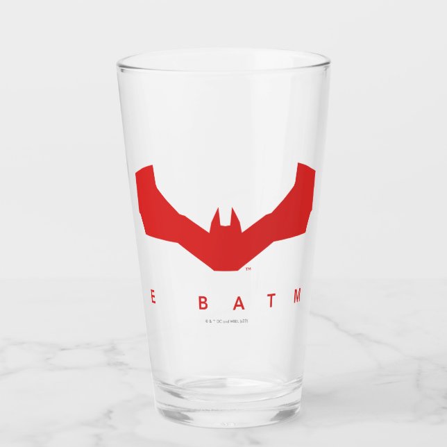 The Batman Bat Logo Glass (Front)