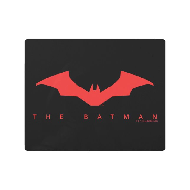 The Batman Bat Logo Metal Print (Front)