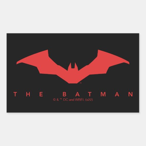 The Batman Bat Logo Rectangular Sticker