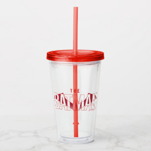 The Batman Bat Overlaid Logo Acrylic Tumbler