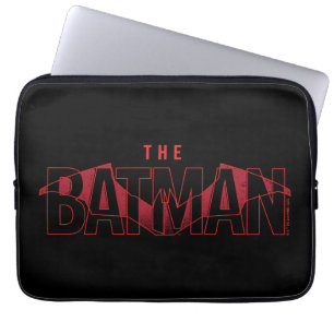 The Batman Bat Overlaid Logo Laptop Sleeve