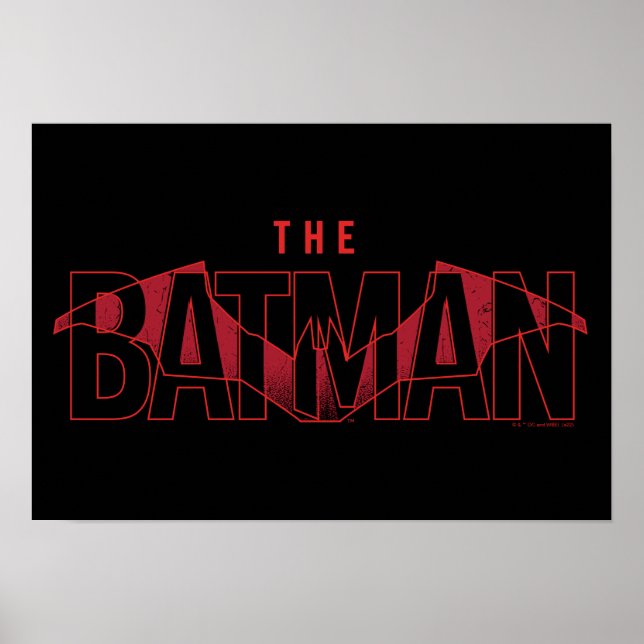 The Batman Bat Overlaid Logo Poster (Front)