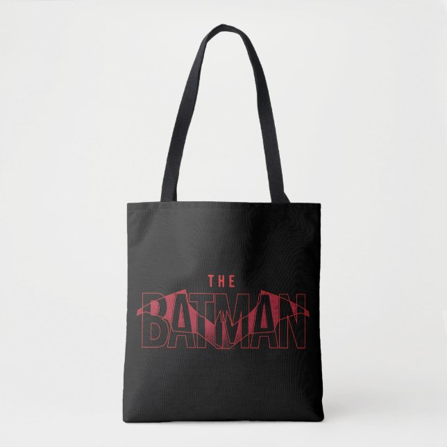 The Batman Bat Overlaid Logo Tote Bag (Front)