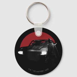 The Batman & Batmobile Graphic Keychain