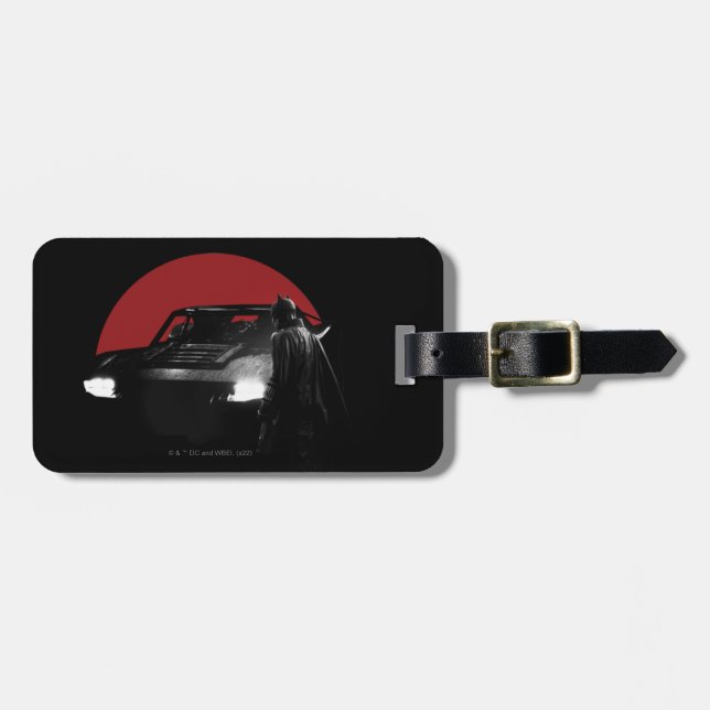 The Batman & Batmobile Graphic Luggage Tag (Front Horizontal)