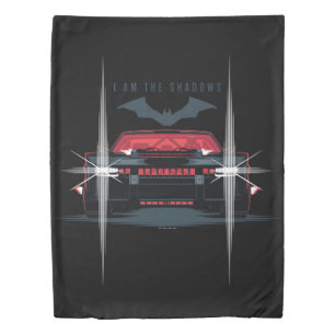 The Batman Batmobile - I Am The Shadows Duvet Cover