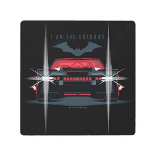 The Batman Batmobile - I Am The Shadows Metal Print