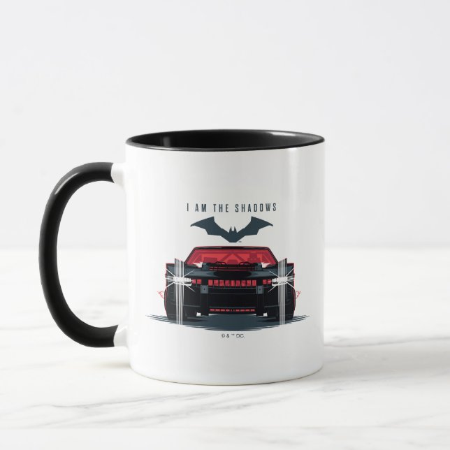 The Batman Batmobile - I Am The Shadows Mug (Left)