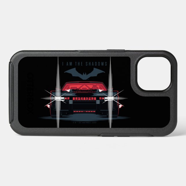 The Batman Batmobile - I Am The Shadows Otterbox iPhone Case (Back Horizontal)