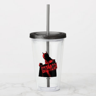 The Batman Cape & Logo Acrylic Tumbler