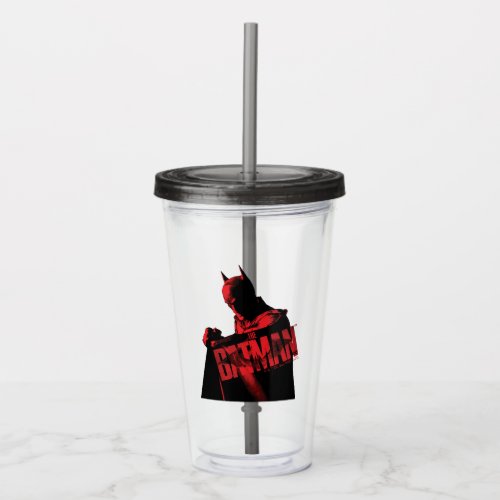 The Batman Cape  Logo Acrylic Tumbler