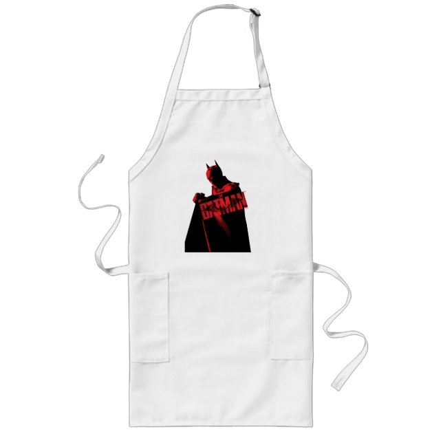 The Batman Cape & Logo Long Apron (Front)