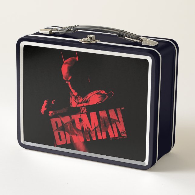 The Batman Cape & Logo Metal Lunch Box (Front)