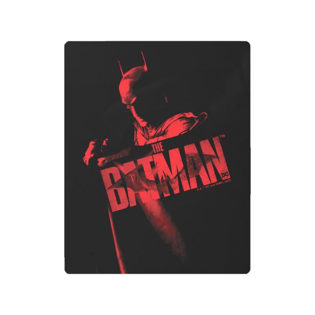 The Batman Cape & Logo Metal Print (Front)