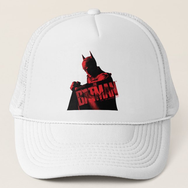 The Batman Cape & Logo Trucker Hat (Front)
