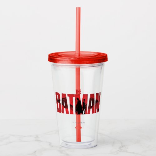 The Batman  Catwoman Logo Acrylic Tumbler