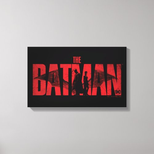 The Batman  Catwoman Logo Canvas Print